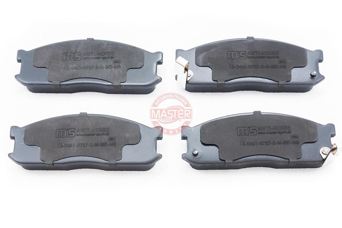 MASTER-SPORT 13046107272N-SET-MS Brake pad set Front Axle, with acoustic wear warning, with anti-squeak plate
