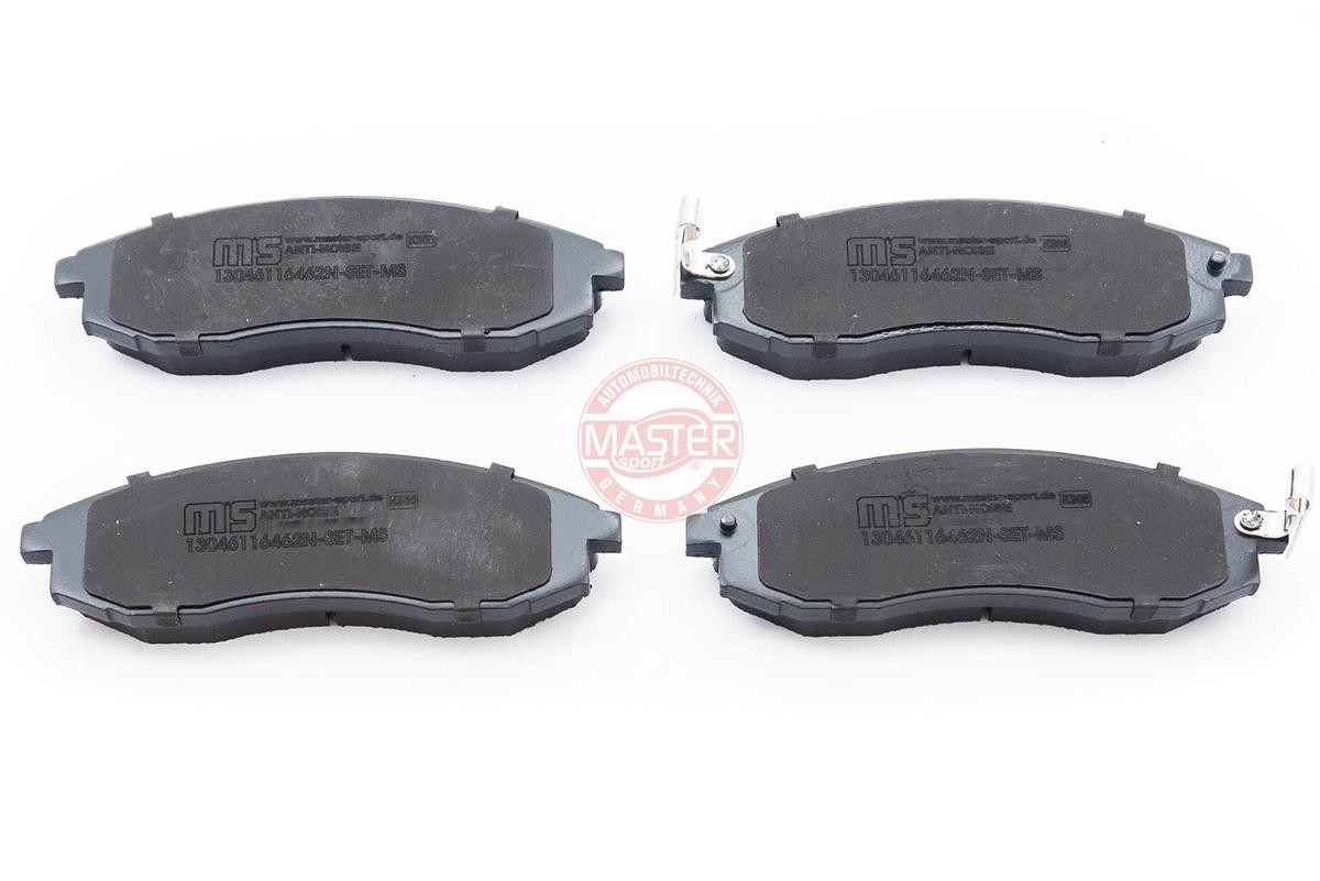 MASTER-SPORT 13046116462N-SET-MS Brake pad set Front Axle, incl. wear warning contact, with anti-squeak plate