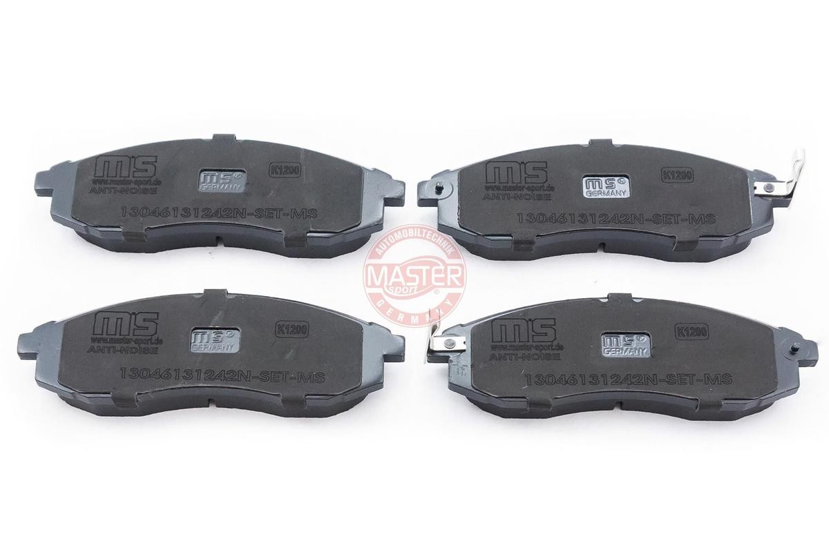 236131242 MASTER-SPORT Front Axle, with anti-squeak plate Height: 51,3mm, Thickness: 17mm Brake pads 13046131242N-SET-MS buy