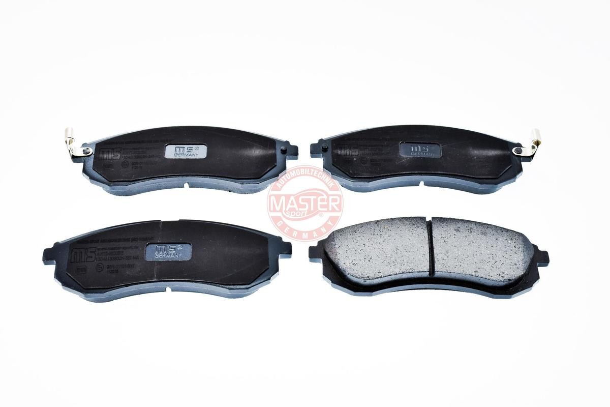 MASTER-SPORT 13046133802N-SET-MS Brake pad set Front Axle, incl. wear warning contact, with anti-squeak plate