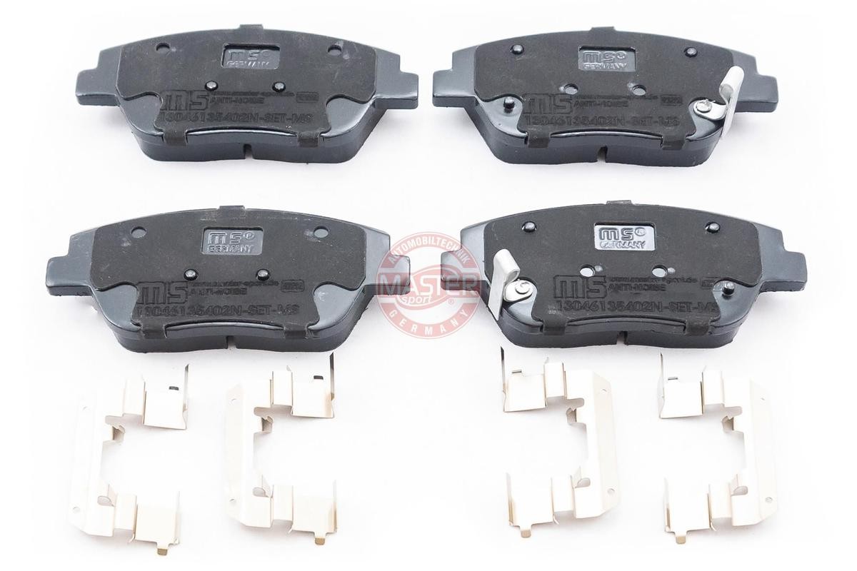 236135402 MASTER-SPORT Front Axle, with anti-squeak plate Height: 59mm, Thickness: 17,3mm Brake pads 13046135402N-SET-MS buy