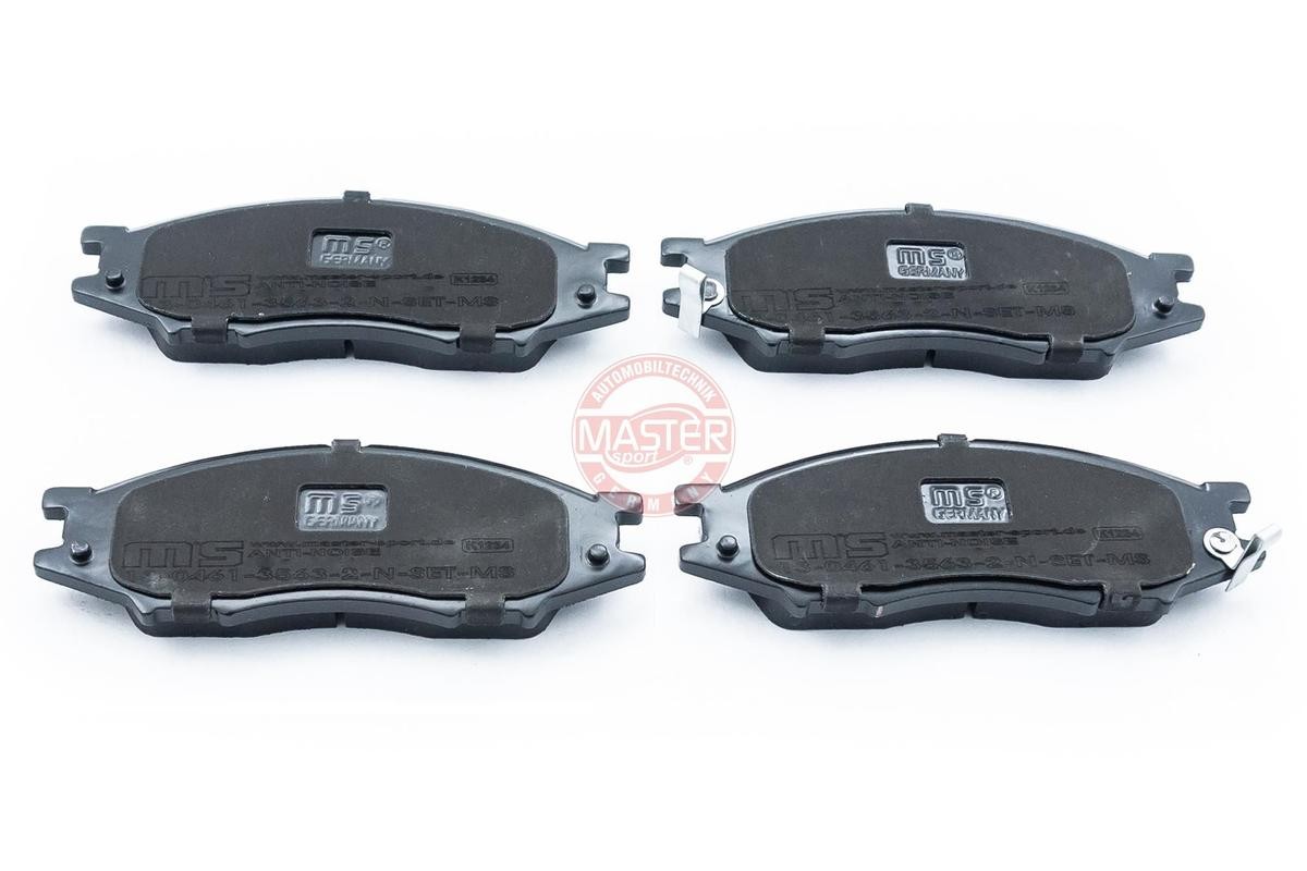236135632 MASTER-SPORT Front Axle, with anti-squeak plate Height: 48,5mm, Width: 135mm, Thickness: 16,1mm Brake pads 13046135632N-SET-MS buy