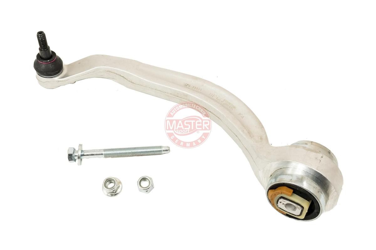 13676-SET-MS MASTER-SPORT Control arm SKODA with accessories, with rubber mount, Front Axle, Lower, Left, Rear, Control Arm, Cone Size: 15,5 mm
