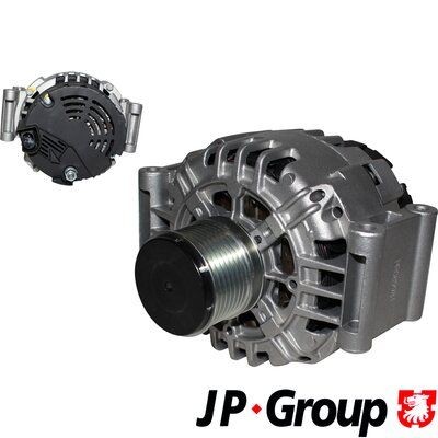 JP GROUP 1390103000 Alternator 14V, 120A, Com/Bss-d Plug 240, M8, 0255, Ø 56 mm