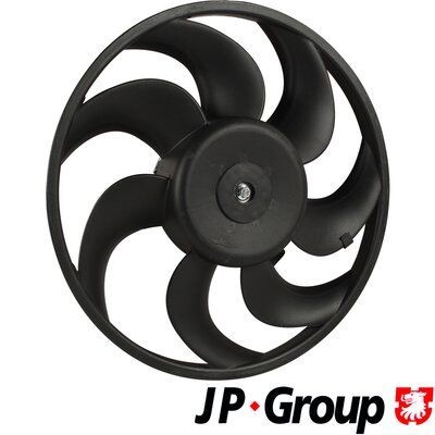 JP GROUP 1399100700 Fan, radiator for vehicles with air conditioning, Ø: 312 mm, 252W, without radiator fan shroud
