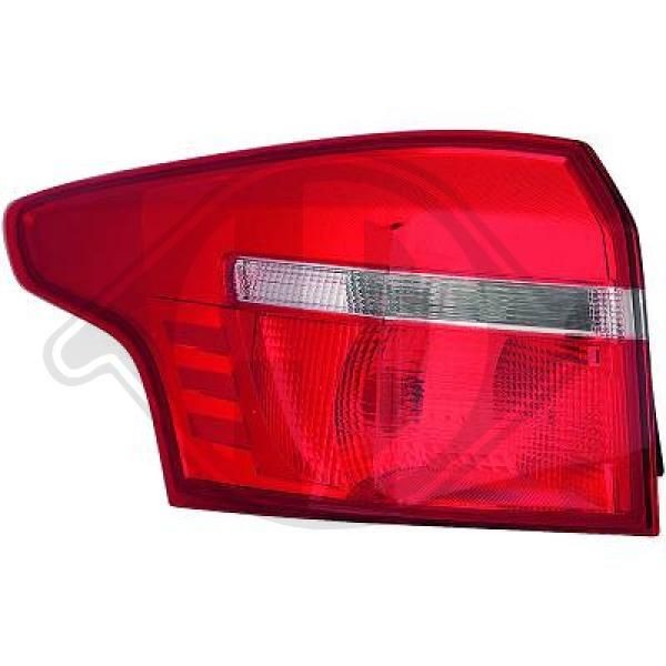 DIEDERICHS Right, Outer section, PY21W, P21/5W, without bulb holder Tail light 1419690 buy