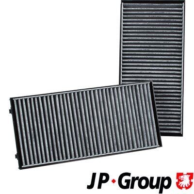 JP GROUP 1428101610 Pollen filter Activated Carbon Filter, 293 mm x 138 mm x 34 mm