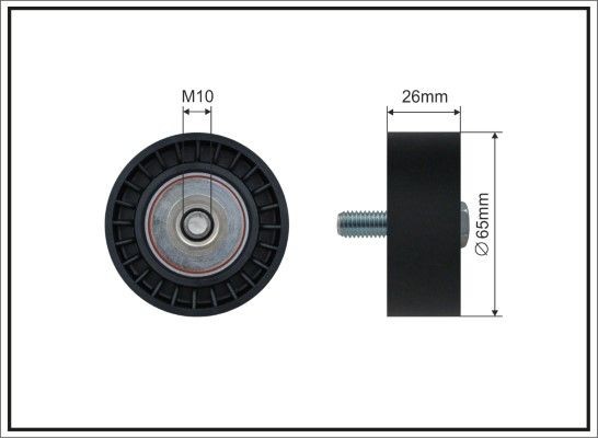 CAFFARO Ø: 65mm Deflection / Guide Pulley, v-ribbed belt 143-26 buy