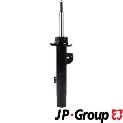 JP GROUP 1442102670 Shock absorber Front Axle Left, Gas Pressure, Twin-Tube, Suspension Strut, Top pin