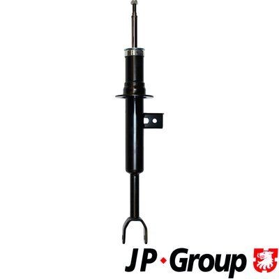 JP GROUP 1442103270 Shock absorber Front Axle Left, Gas Pressure, Twin-Tube, Suspension Strut, Top pin