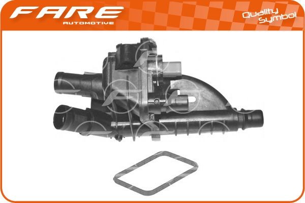 FARE SA 14605 Thermostat Housing with seal, with sensor, with thermostat