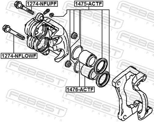 1475ACTF Brake caliper service kit FEBEST 1475-ACTF review and test