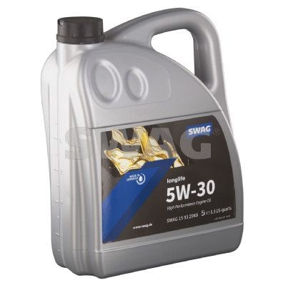 Car oil SWAG 5W-30, 5l, Synthetic Oil longlife 15 93 2943