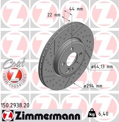 ZIMMERMANN 150.2938.20 Brake disc MINI experience and price