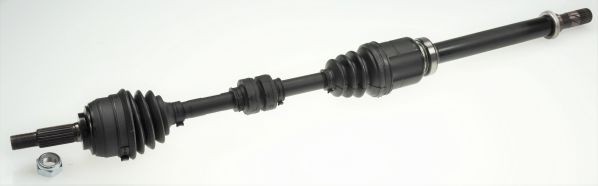 24730 SPIDAN CV axle NISSAN 898, 326mm, with bearing(s), with nut