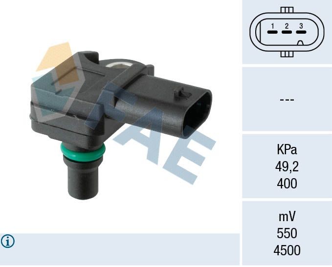FAE 15136 Intake manifold pressure sensor 13 62 780 4742