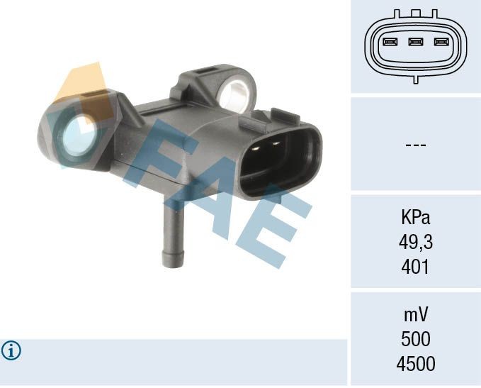 FAE 15156 Sensor, boost pressure RF7J-18-211