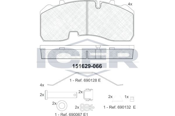 151629-066 ICER Bremsbeläge für BMC online bestellen