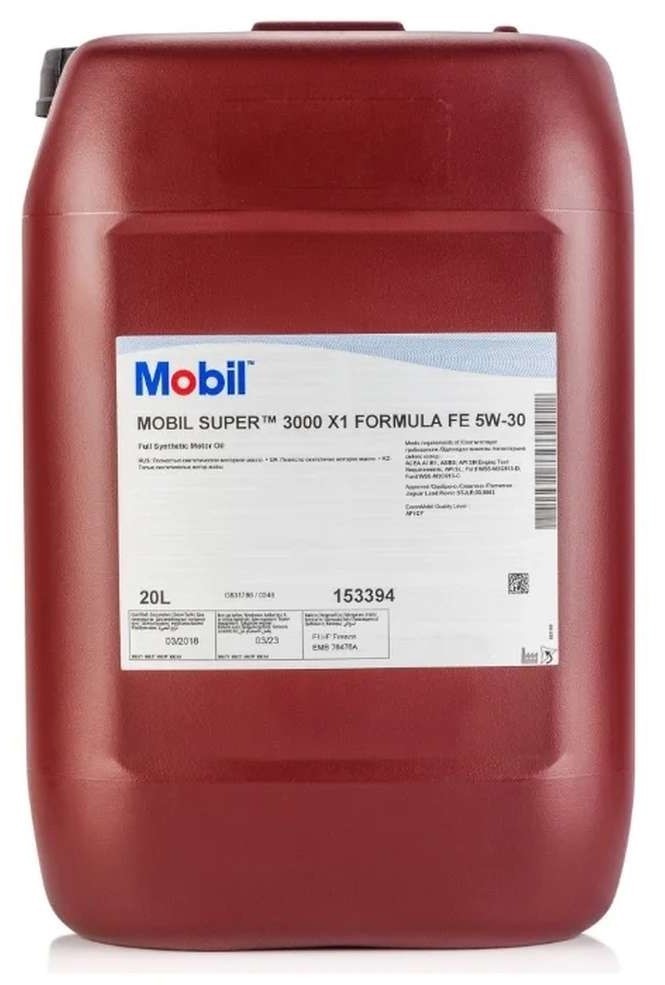 Car oil ACEA A5B5 MOBIL - 153735 Super, 3000 X1 Formula FE