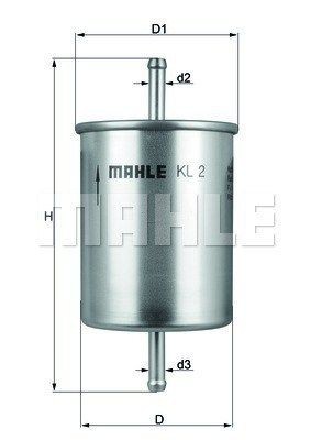 KL2 MAGNETI MARELLI 154065577550 Fuel filter 93231685