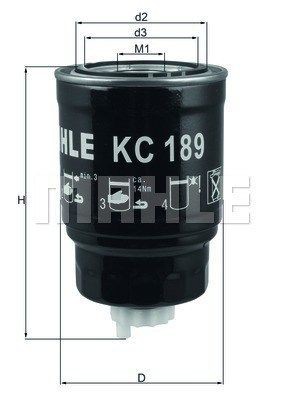 71760636 Fuel filter KC189 MAGNETI MARELLI 154068301030