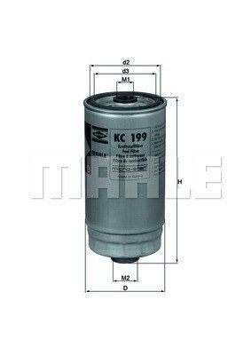 KC199 MAGNETI MARELLI 154068322400 Fuel filter 3197226900
