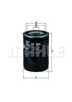 OC486 MAGNETI MARELLI 154068868650 Oil filter 785F-6714-AA2A