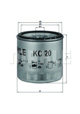 KC20 MAGNETI MARELLI 154077310520 Fuel filter 117 4696