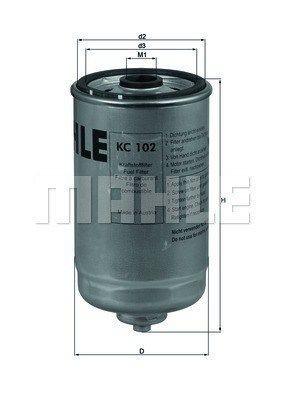 KC102 MAGNETI MARELLI 154084325770 Fuel filter 51.12503.0012