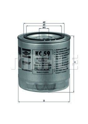 KC59 MAGNETI MARELLI 154086748550 Fuel filter R207-23-570