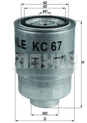 KC67 MAGNETI MARELLI 154087161280 Fuel filter 16403-EB75B