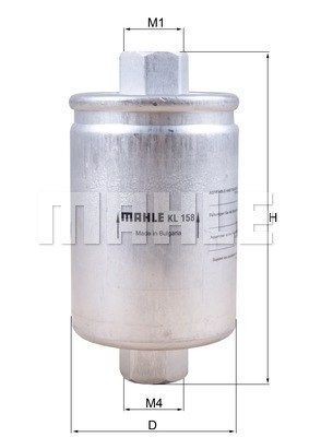 KL158 MAGNETI MARELLI 154098046180 Fuel filter NMD 6091AB