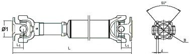 SPIDAN 28000 Kardanwelle für MITSUBISHI Canter (FE5, FE6) 6.Generation LKW in Original Qualität