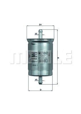 KL171 MAGNETI MARELLI 154098846690 Fuel filter 16400-W7061