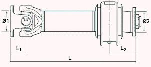 SPIDAN 28002 Kardanwelle für MITSUBISHI Canter (FE5, FE6) 6.Generation LKW in Original Qualität