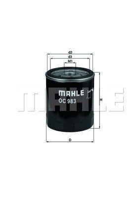 OC983 MAGNETI MARELLI 154705209270 Oil filter 46447696