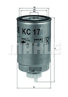 KC17D MAGNETI MARELLI 154705258300 Fuel filter 81866615