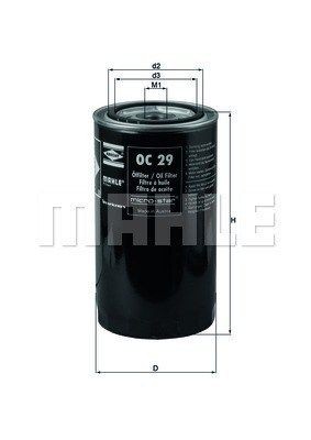 OC29 MAGNETI MARELLI 154770025200 Oil filter 02-1000 73