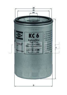 KC6 MAGNETI MARELLI 154776391980 Fuel filter 8 123 679