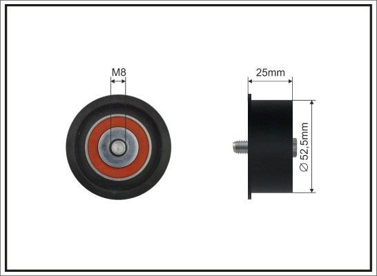 CAFFARO 155-22 Timing belt deflection pulley