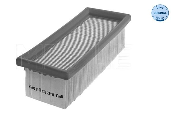 16-12 321 0012 MEYLE Air filters NISSAN 57mm, 77mm, 188mm, Filter Insert, ORIGINAL Quality