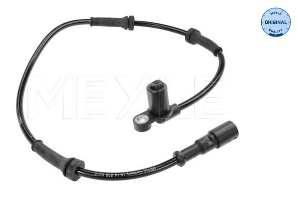 MAS0116 MEYLE Front Axle, Front axle both sides, ORIGINAL Quality, for vehicles with ABS, Passive sensor, 2-pin connector, 610mm Number of pins: 2-pin connector Sensor, wheel speed 16-14 899 0012 buy