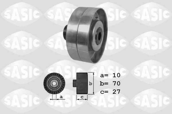 SASIC 1624037 Deflection / Guide Pulley, v-ribbed belt 7700862744