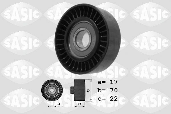 SASIC 1626132 Deflection / Guide Pulley, v-ribbed belt A166 202 0419
