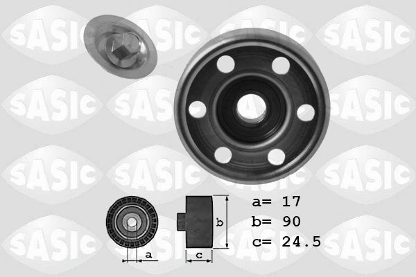 SASIC 1626167 Deflection / guide pulley, v-ribbed belt TOYOTA PREVIA 2005 in original quality