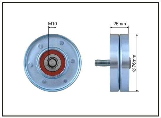 CAFFARO 165-36 Deflection / guide pulley, v-ribbed belt VW NEW BEETLE 2001 in original quality