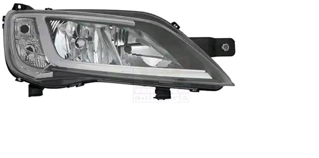 VAN WEZEL 1652962 Headlight Right, H7/H7, Crystal clear, for right-hand traffic, with motor for headlamp levelling, PX26d