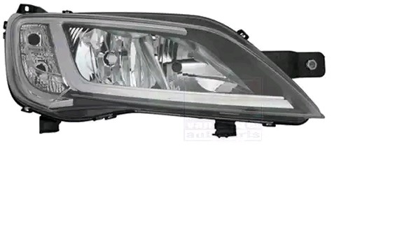 VAN WEZEL 1652962M Headlight Right, H7/H7, Crystal clear, for right-hand traffic, with motor for headlamp levelling, PX26d