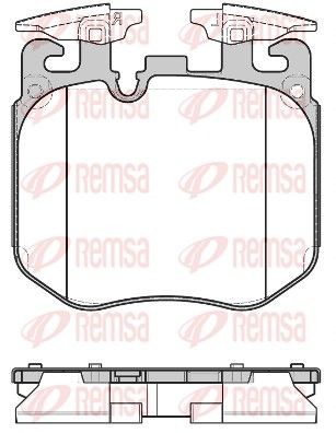 Original 1690.00 REMSA Brake pad kit BMW