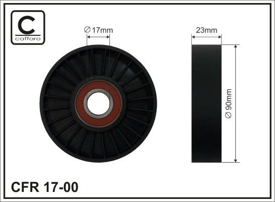 Saab 9000 Belt tensioner pulley 9068758 CAFFARO 17-00 online buy